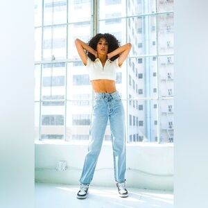 REVICE DENIM 90’s Baby Asymmetrical Jeans Joey Wash